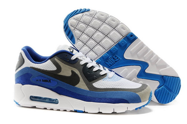 Air Max 90 Breathe Mens Shoe White / Black / Grey / Blue